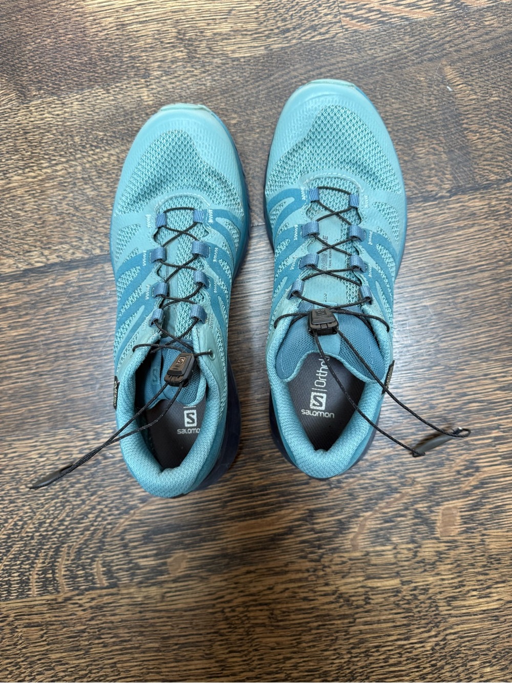Salomon Sense Ride GTX Trail Running Shoes Women’s US 7 Blue Gore-Tex Waterproof